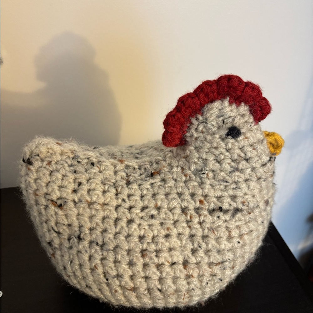 Handmade Crochet Chicken Decor - Picture 3 of 4